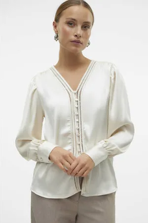 VERO MODA Blouse VMOMANA ecru