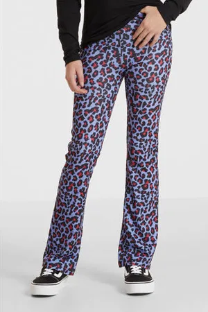 Anytime Flared broek met panterprint