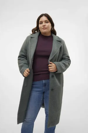 VERO MODA Manteljas donkergroen