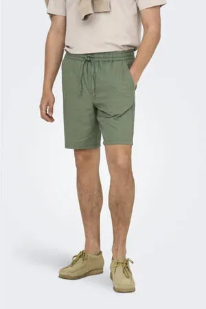 Only & Sons Loose fit short met linnen ONSLINUS 0007