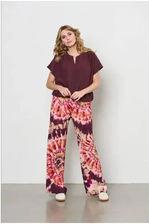&Co Woman Straight regular waist casual broek roze