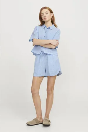 JJXX High waist casual short lichtblauw