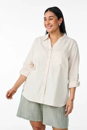 Zizzi Linnen blouse