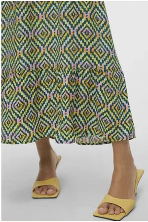 VERO MODA Midi rok groen