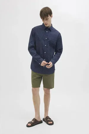 JJ Casual overhemd donkerblauw