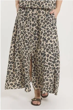 Freequent Maxi rok donkerbruin