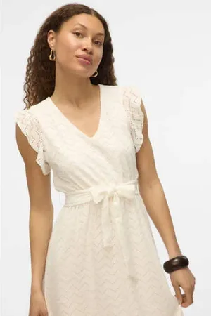 VERO MODA Zomerjurk broderie