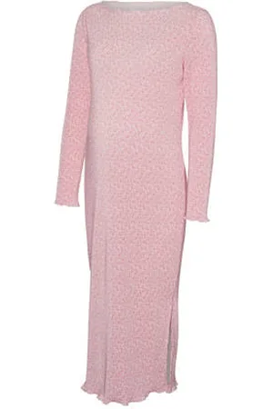 Mama;licious Zwangerschaps midi jurk roze