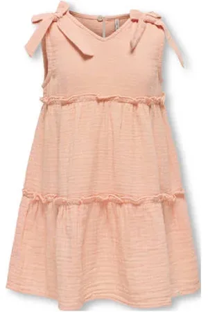 ONLY KIDS MINI zomerjurk zalm