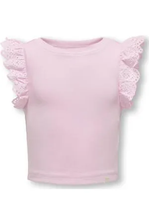 ONLY KIDS MINI mouwloze top broderie