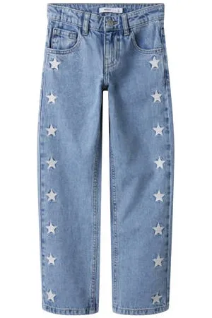 NAME IT KIDS straight leg jeans light blue denim