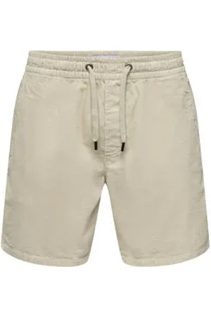 Only & Sons Corduroy regular casual short beige