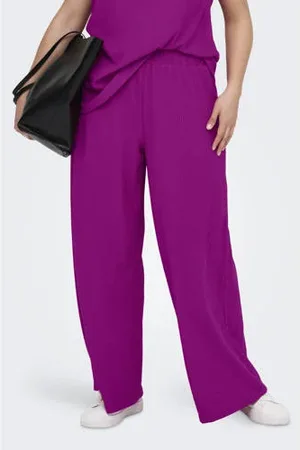 ONLY Wide leg regular waist casual broek