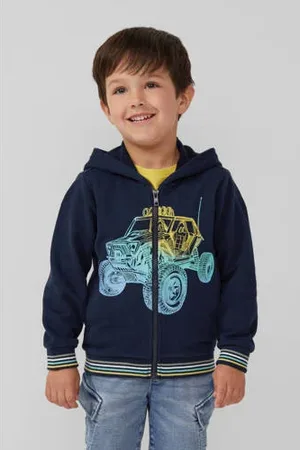 QS by s.Oliver Sweatvest donkerblauw