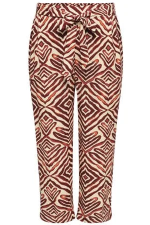 ONLY Wide leg high waist broek oranje
