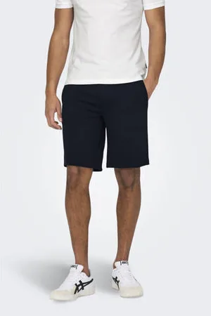 Only & Sons Regular chino short donkerblauw