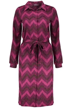 Geisha Jurk met zigzag print