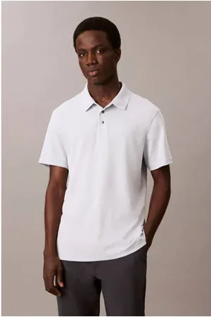 Calvin Klein Regular polo SUPIMA blauw