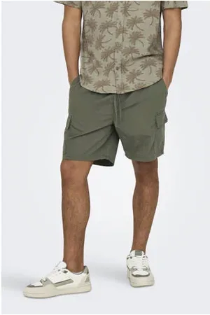 Only & Sons Regular cargo short groen