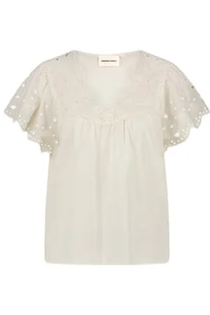 Fabienne Chapot Blousetop wit broderie