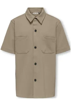 Only & Sons JUNIOR overhemd bruin