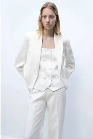 MANGO Regular blazer wit