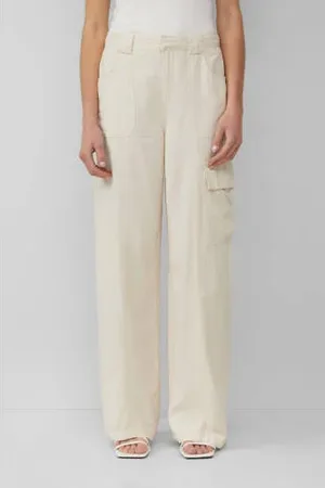 QS by s.Oliver Wide leg regular waist cargo broek