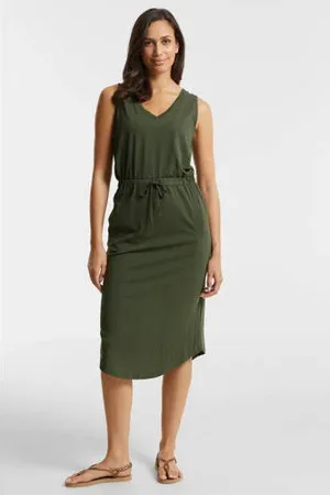 Anytime Midi jurk met V