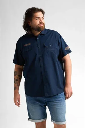 Petrol Industries Casual overhemd donkerblauw