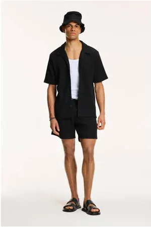 Shiwi Casual short Oscar met wafelstructuur