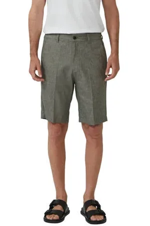 QS by s.Oliver Linnen regular chino short groen