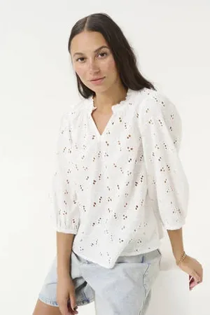 Kaffe Blousetop broderie