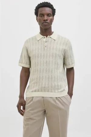 JACK & JONES PREMIUM relaxed polo wit