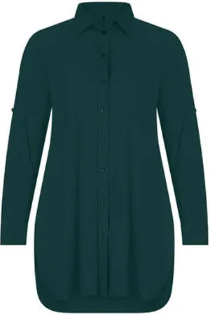 Plus Basics Travelstof blouse