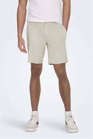 Only & Sons Regular chino short ONSMARK lichtgrijs