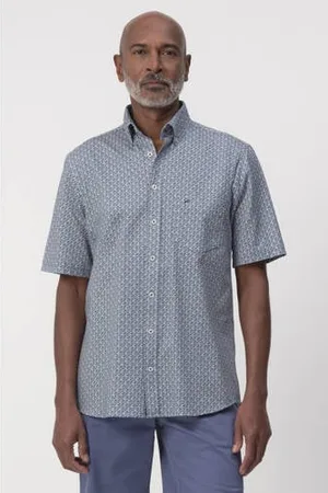 Campbell Casual overhemd blauw