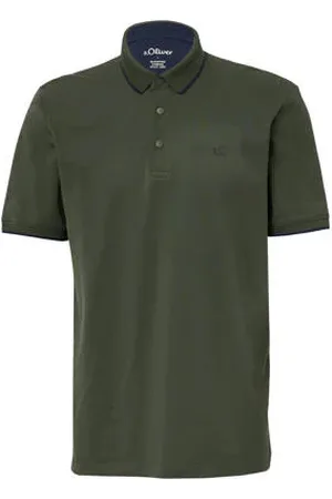 QS by s.Oliver Regular polo donkergroen