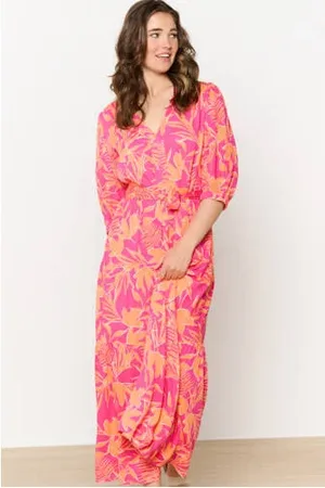 LolaLiza Midi jurk oranje