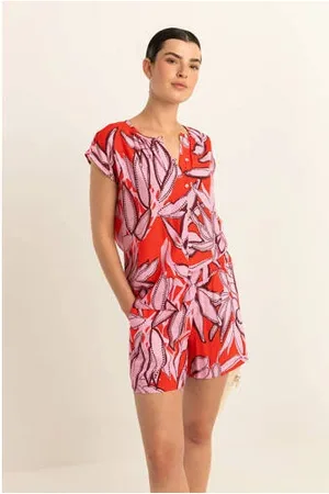 Expresso Relaxed short met bladprint