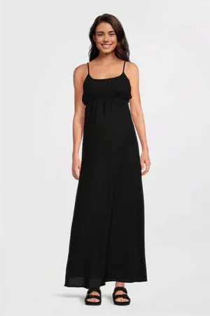 ONLY Zwangerschaps maxi jurk zwart
