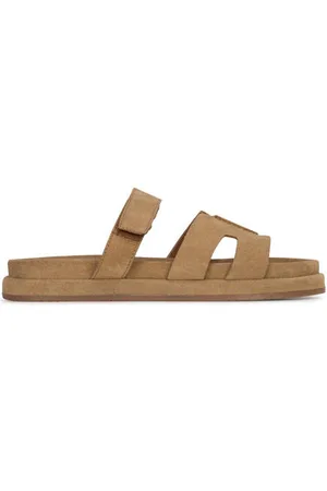 PS Poelman Suède slippers beige