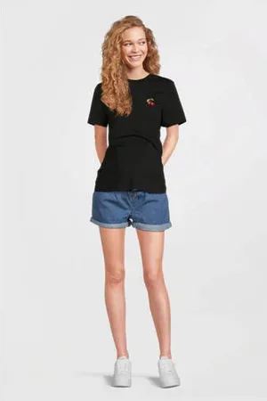 ONLY Denim regular waist zwangerschaps paperbag short