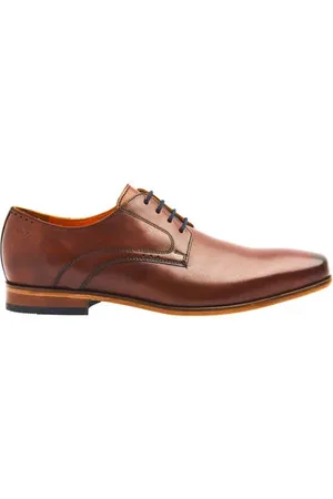 Van Lier Rhodes leren veterschoenen