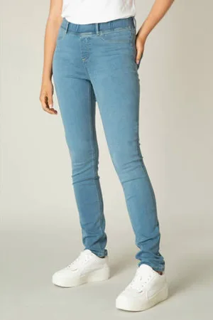 Base Level High waist skinny tregging Tess light denim