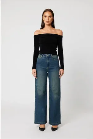 ABrand High waist wide leg jeans