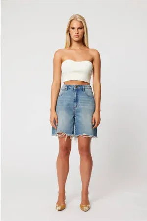 ABrand Denim wide leg high waist short