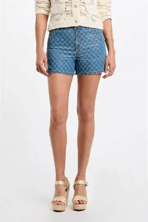 Morgan Denim slim regular waist short denim