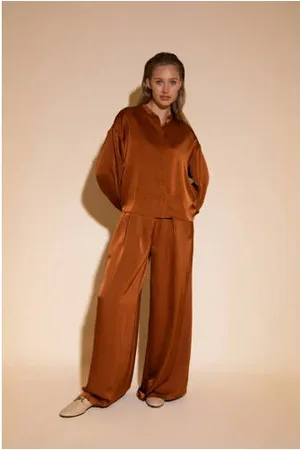 AMAYA Amsterdam Wide leg high waist broek