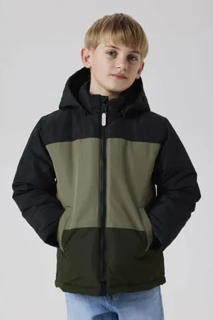 NAME IT KIDS gewatteerde jas olijfgroen