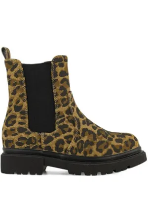 Graceland Enkelboots met panterprint